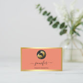 Financiën Consulting Makelaar Bufalo Beer Goud Lij Visitekaartje (Staand voorkant)