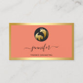 Financiën Consulting Makelaar Bufalo Beer Goud Lij Visitekaartje (Voorkant)