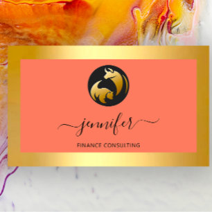 Financiën Consulting Makelaar Bufalo Beer Goud Lij Visitekaartje