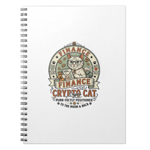 Financiën Crypto Kat Financiën Crypto Kat Vintage Notitieboek