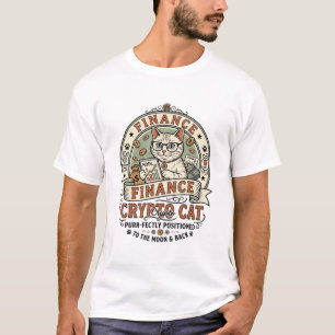 Financiën Crypto Kat Financiën Crypto Kat Vintage  T-shirt