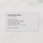 Financiën Dealer Trader Slank Modern Professioneel Visitekaartje (Achterkant)