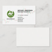 Financiën Geld Logo | Koersgrafiek Visitekaartje (Voorkant / Achterkant)
