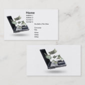 Financiën, geld visitekaartje (Voorkant / Achterkant)