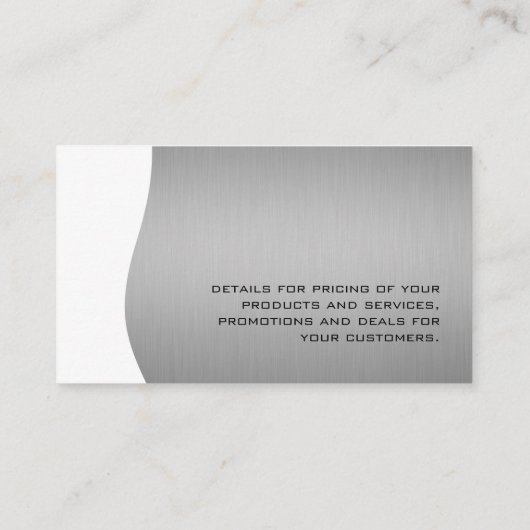 Financiën Geldbeheerder / Gouden Monogram Visitekaartje (Achterkant)