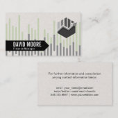 Financiën | Grafiekpictogram Visitekaartje (Voorkant / Achterkant)