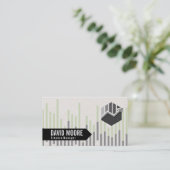 Financiën | Grafiekpictogram Visitekaartje (Staand voorkant)