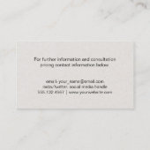 Financiën | Grafiekpictogram Visitekaartje (Achterkant)