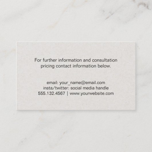 Financiën | Grafiekpictogram Visitekaartje (Achterkant)