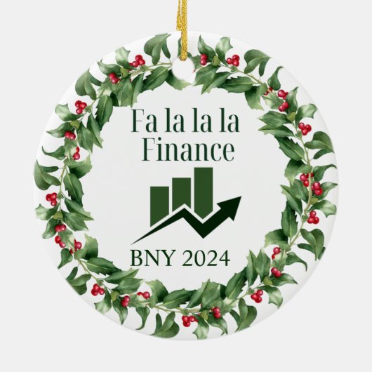 Financiën Kerst Ornament (Achterkant)