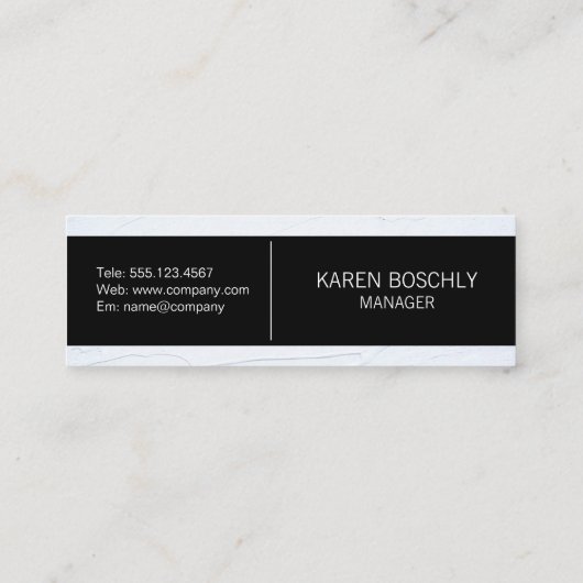 Financiën Logo Mini Visitekaartje (Achterkant)