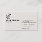 Financiën Logo Visitekaartje (Achterkant)