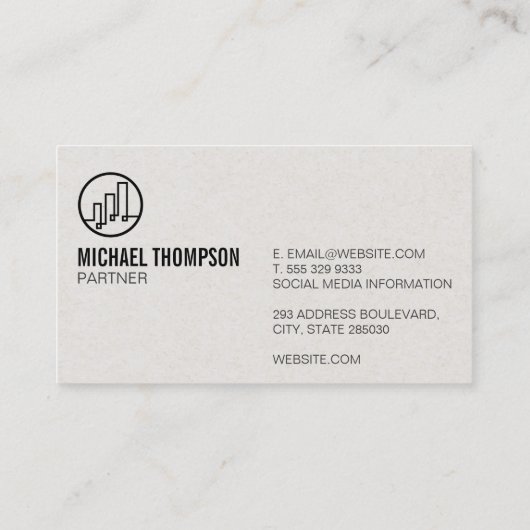 Financiën Logo Visitekaartje (Achterkant)