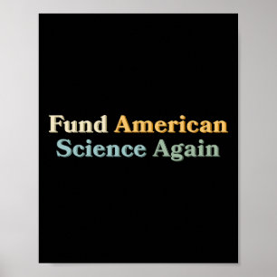 Financier Amerikaanse Wetenschap Weer Anti-trump N Poster