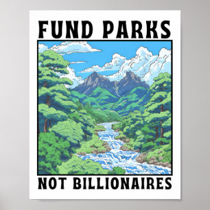 Financier parken, geen miljardairs poster