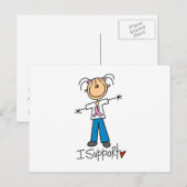 Financiering die ik steun briefkaart (Voorkant / Achterkant)