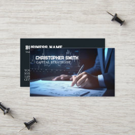 Financiering door investeringsbank contactkaartje