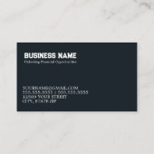 Financiering door investeringsbank contactkaartje (Achterkant)