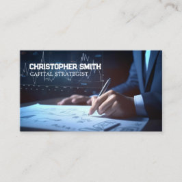 Financiering door investeringsbank contactkaartje