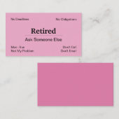 Financiering uit bedrijfspensioenen visitekaartje (Voorkant / Achterkant)