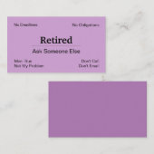 Financiering uit bedrijfspensioenen visitekaartje (Voorkant / Achterkant)