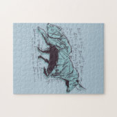 Financiering van aandelenmarktanalyse legpuzzel (Horizontaal)