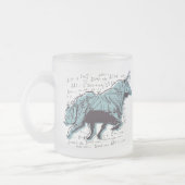 Financiering van aandelenmarktanalyse matglas koffiemok (Links)