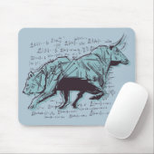 Financiering van aandelenmarktanalyse muismat (Met muis)