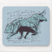 Financiering van aandelenmarktanalyse muismat (Voorkant)