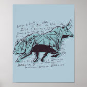 Financiering van aandelenmarktanalyse poster (Voorkant)