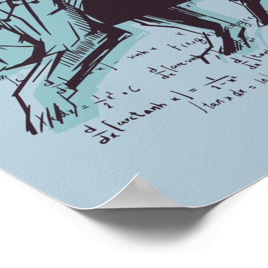 Financiering van aandelenmarktanalyse poster (Hoek)