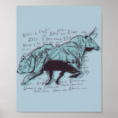 Financiering van aandelenmarktanalyse poster (Voorkant)