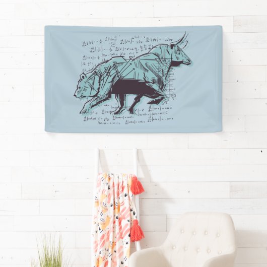 Financiering van aandelenmarktanalyse spandoek (Insitu)