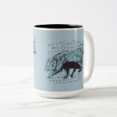 Financiering van aandelenmarktanalyse tweekleurige koffiemok (Voorkant rechts)