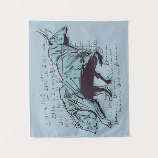 Financiering van aandelenmarktanalyse wandkleed (Voorkant)