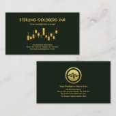 Financiering van de opwaartse goudbeurs visitekaartje (Voorkant / Achterkant)