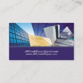 Financiering van kredietreparatie financieel behee visitekaartje (Achterkant)