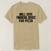 Financieringsadviseur Funding zal financieel advie T-shirt (Design voorkant)