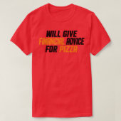 Financieringsadviseur funny, geef financieel advie t-shirt (Design voorkant)