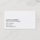 Financieringsgeld Logo | Investering Visitekaartje (Achterkant)