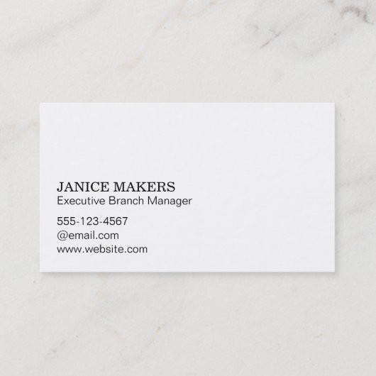 Financieringsgeld Logo | Investering Visitekaartje (Achterkant)