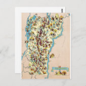  financieringskaart van Vermont Briefkaart (Voorkant / Achterkant)