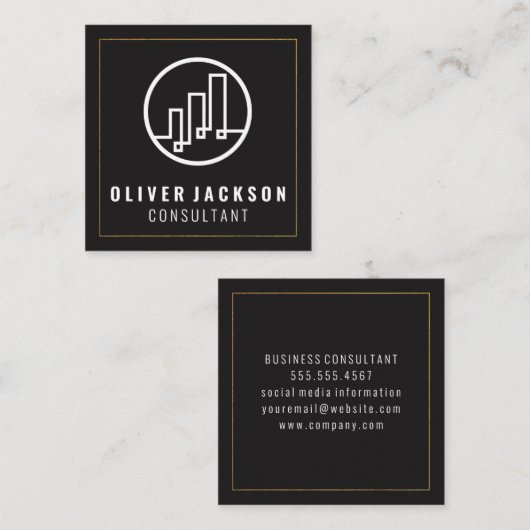 FinancieringsLogo Vierkante Visitekaartje (Voorkant / Achterkant)