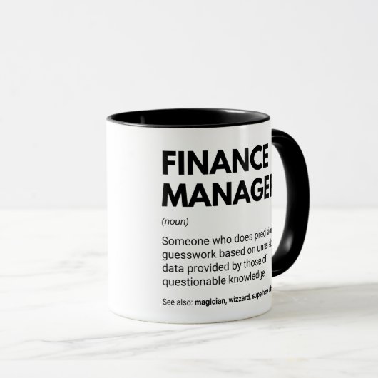 Financieringsmanager Grappige definitie Mok (Voorkant rechts)