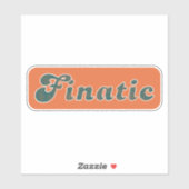 Finatic Miami  (Oranje Aqua & White) Sticker (Vel)