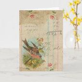 Finch Kaart (Gele Bloem)