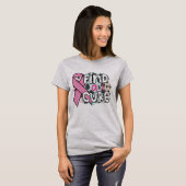 Find a Cure - Breast Cancer Awareness T-shirt (Voorkant volledig)