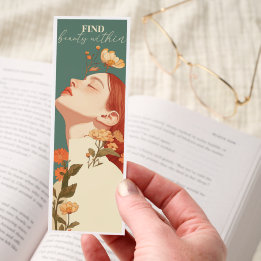 Find Beauty Within Motivational Bookmark