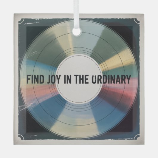 Find Joy In The Ordinary Glas Ornament (Voorkant)
