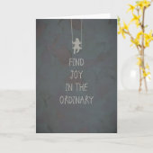 Find joy in the ordinary quotes kaart (Gele Bloem)